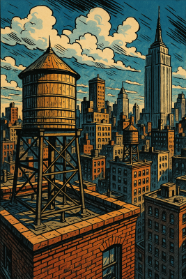 nyc water tower